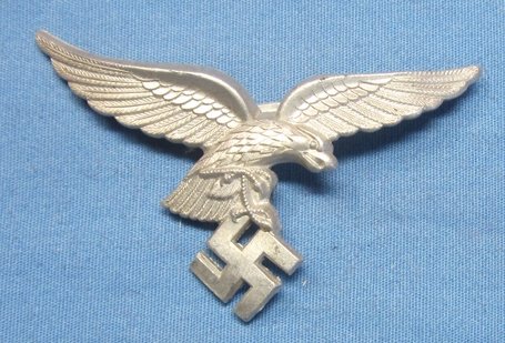 German WWII Early Luftwaffe Drooptail Enlisted Cap Eagle — image 2
