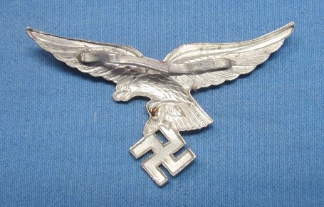 German WWII Early Luftwaffe Drooptail Enlisted Cap Eagle — image 3