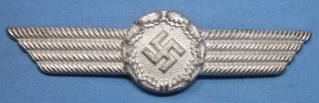 German WWII Luftwaffe Fire Brigade Cap Wreath — image 2