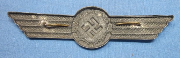 German WWII Luftwaffe Fire Brigade Cap Wreath — image 3