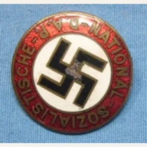 German WWII NSDAP Party Badge, Paulmann & Crone, pre RZM