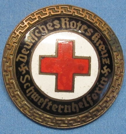 German WWII German Red Cross Sister Helfering Badge — image 2