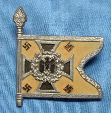 German WWII Flag Tinnie Recon Troops — image 2