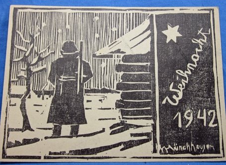 German WWII Feldpost Christmas Card 1942, GR 368 — image 2