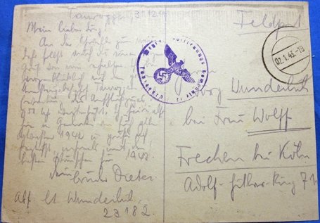 German WWII Feldpost Christmas Card 1942, GR 368 — image 3