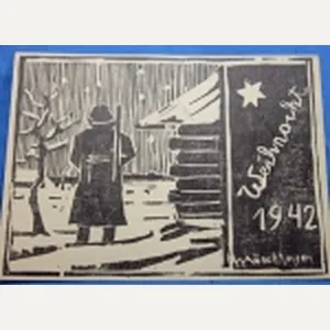 German WWII Feldpost Christmas Card 1942, GR 368