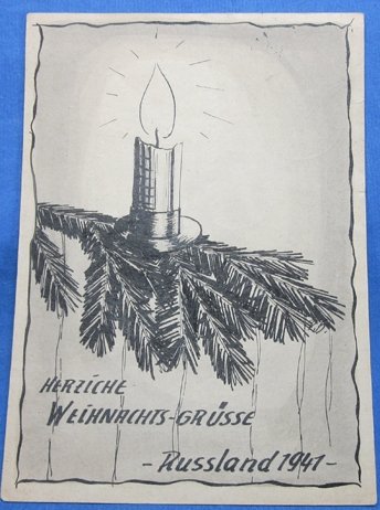German WWII Feldpost Christmas Card, Russia 1941 — image 2