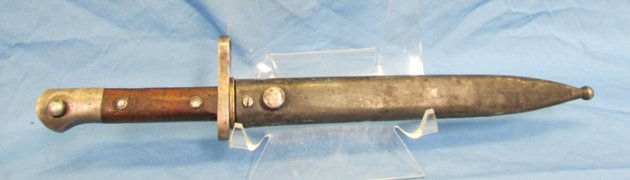  Turkish WWII Era, M1935 Mauser Rifle Bayonet — image 2