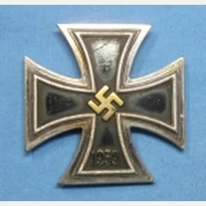 German WWII Iron Cross 1st Class, Brass Center