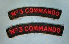 British WWII No. 3 Commando Arcs, pair