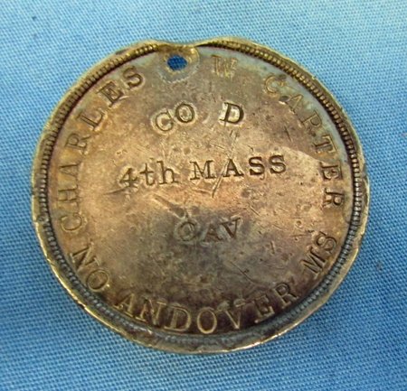  US Civil War Identity Tag, 4th Mass Cavalry, POW Gainesville Fl 1864 — image 2