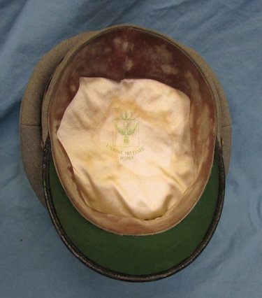  Italian WWII Grey Topped Infantry Officers Visor Hat — image 5