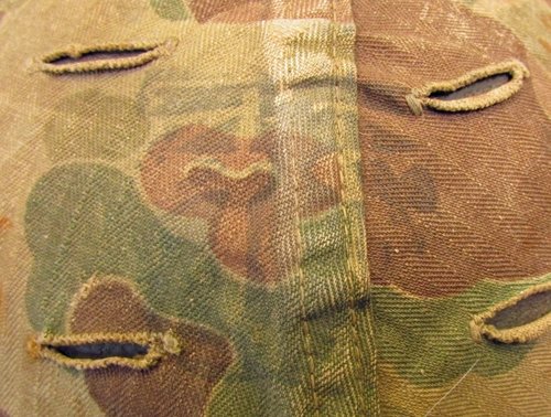  US WWII USMC M1 Helmet, Liner and Camouflage Cover, Korean War Service — image 4