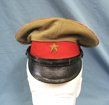 Japanese WWII Army Officers Visor Hat, Removable Cotton Cover