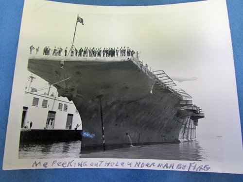  US Post WWII US Navy Scrapbook, Leather Cover, Chinese Dragons — image 12