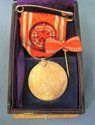 Japanese Showa Era Red Cross Membership Medal & Rosette, Silver, …
