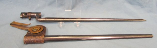  US Indian Wars M1873 45-70 Bayonet, Brass Hook Scabbard — image 4