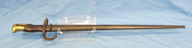  French M1874 Gras Bayonet, Navy Marked, 1883 — image 2
