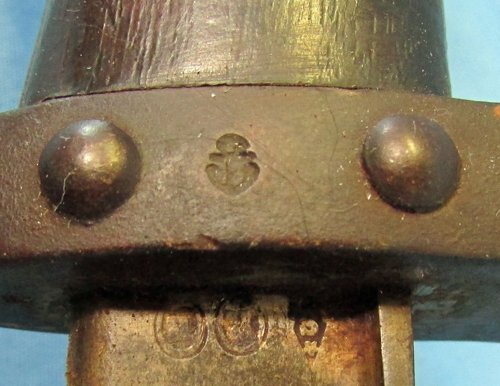  French M1874 Gras Bayonet, Navy Marked, 1883 — image 4