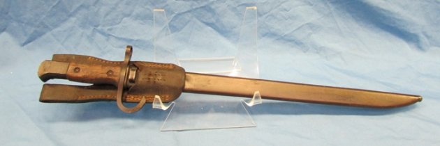  Japanese WWII Type 30 Bayonet & Frog, Arrow M, Matsushita Kinzoku — image 2