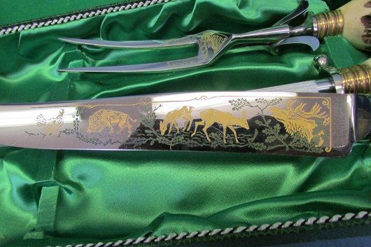  German Cold War Era Carving Set, Anton Wingen Jr Mfg — image 9