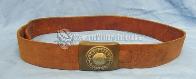  German WWI Prussian Enlisted Belt & Buckle Set, 100cm — image 2