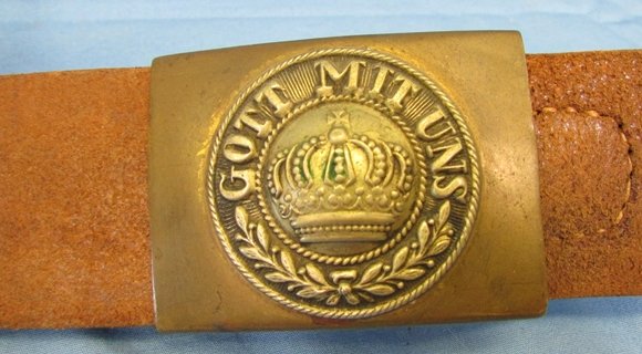  German WWI Prussian Enlisted Belt & Buckle Set, 100cm — image 3