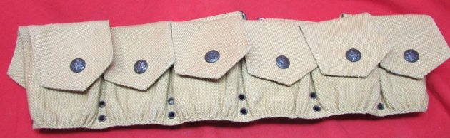 US M1903 Infantry 9-Pocket Cartridge Belt, Rimless Eagle Snap Closure — image 4