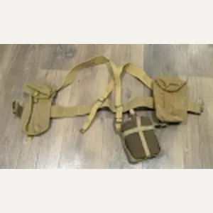 British WWII P37 Belt Set, Belt, Two Pouches, Canteen & …