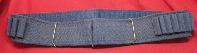 US Spanish American War Blue Canvas 45 Loop Cartridge Belt — image 2