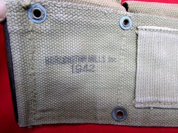 US WWII Canvas M1926, 10 Pocket Cartridge Belt, 1942 — image 3