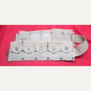 US WWII Canvas M1926, 10 Pocket Cartridge Belt, 1942