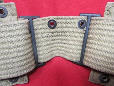 US WWI, Mounted Pattern, 9 Pocket Ammunition Belt, LC&C 1918 — image 4