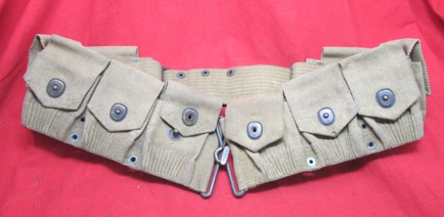 US WWI, Dismounted Pattern, MILLS 10 Pocket Ammunition Belt — image 2