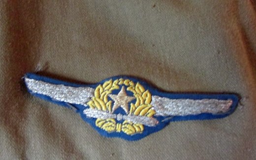  Japanese WWII Army 3rd Pattern Tropical Tunic, Aviation Insignia — image 3