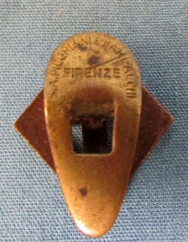  Italian WWII Fascist Enameled Lapel Badge — image 3