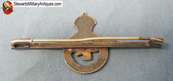  British WWII RAF Sterling & Enamel Sweetheart Pin — image 4