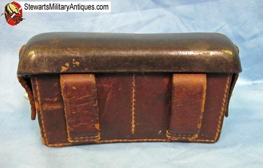  Japanese Meiji Era Murata Rifle Front Ammunition Pouch — image 3