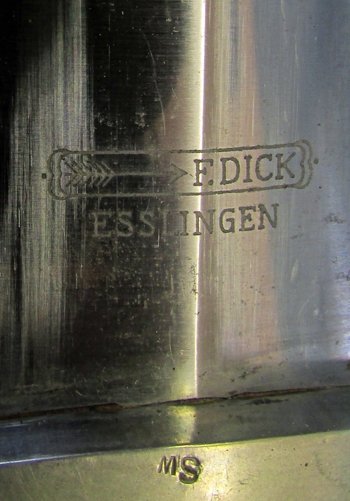  German WWII M1933 SA EM Dagger & Vertical Hanger, F. Dick Mfg. — image 6