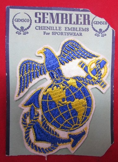 US WWII Era USMC Jacket Patch on GEMSO Original Cardstock — image 2