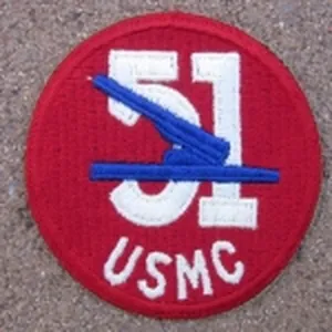 US WWII USMC SSI, 51st Defense Battalion
