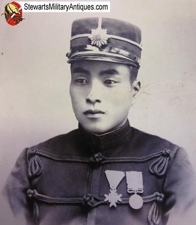  Japanese Meiji Era, Russo-Japanese War CDV, Decorated Soldier — image 3