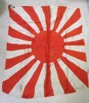Japanese WWII Army Pattern, Silk Rising Sun Flag