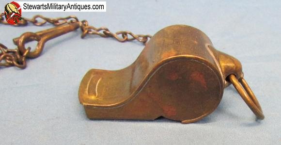 US WWII Brass Whistle, Regulation US Army — image 4