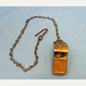 US WWII Brass Whistle, Regulation US Army