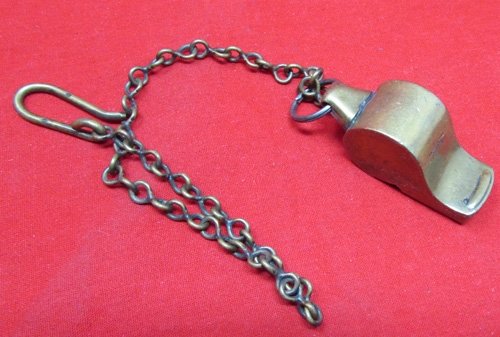 US WWII Brass Whistle, 'The Thunderer', Made in England — image 2