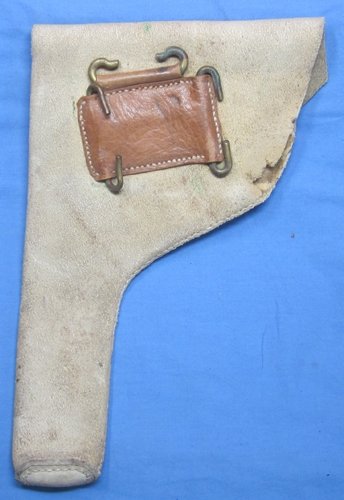 British Boer War Era Whte Buff Leather Webley Holster, 1899 — image 3