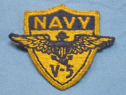 US WWII US Navy V-5 Program SSI, Greenback — image 2