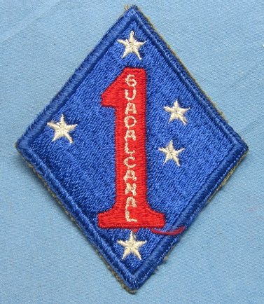 US WWII USMC SSI, 1st Marine Division, The Old Breed — image 2