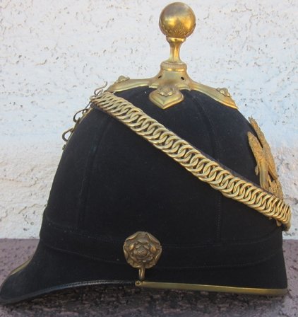 British Pre WWI Edwardian Era Royal Artillery Officer Helmet — image 3